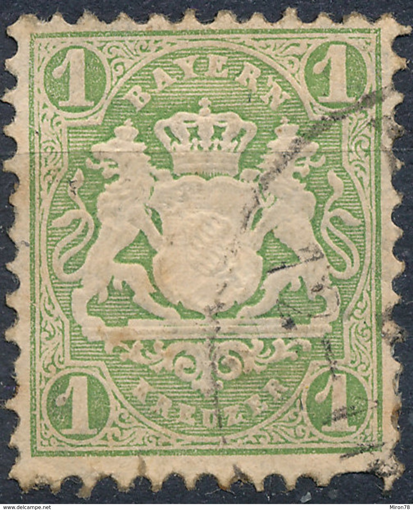 Stamp Bavaria 1870-72 1kr Used Lot#8 - Used