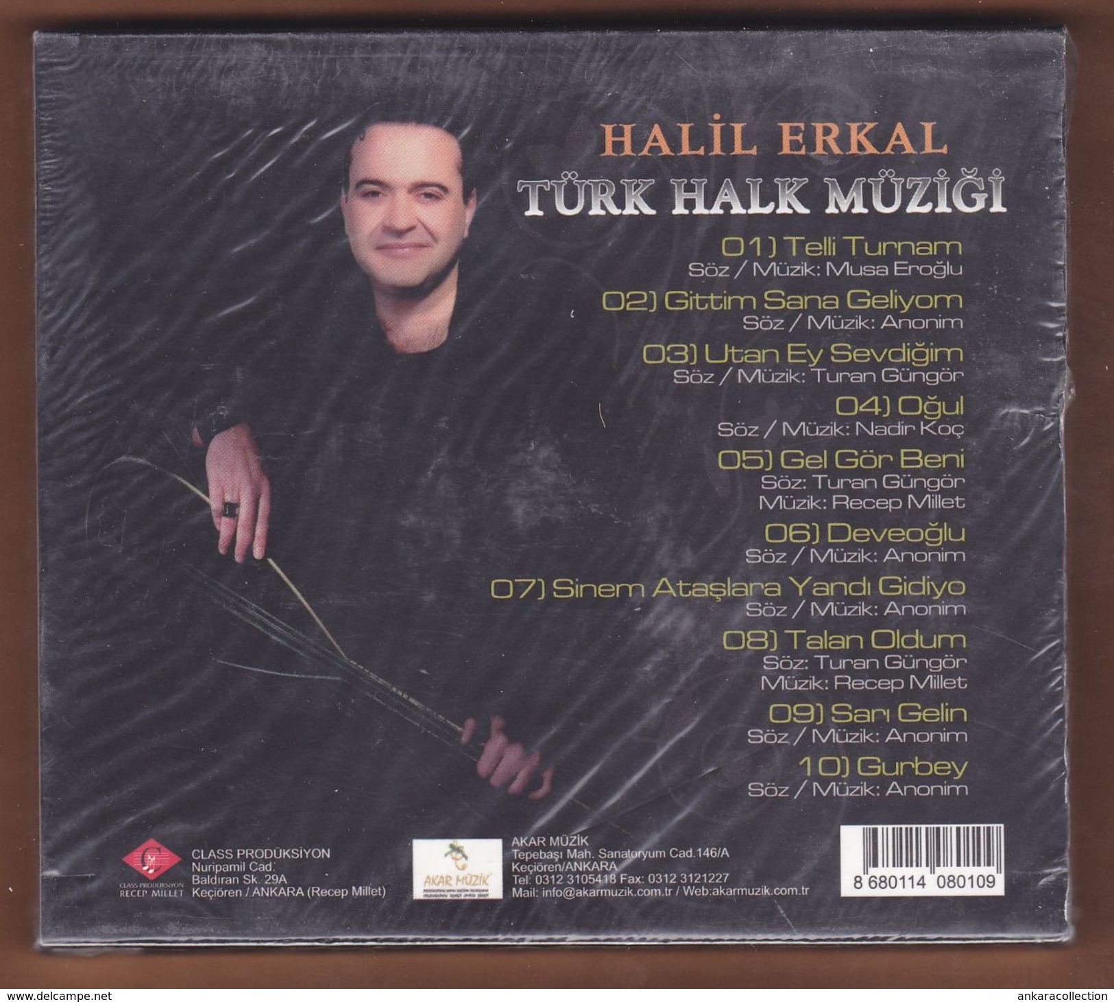 AC -  Halil Erkal Telli Turnam Gel Gör Beni BRAND NEW TURKISH MUSIC CD - World Music