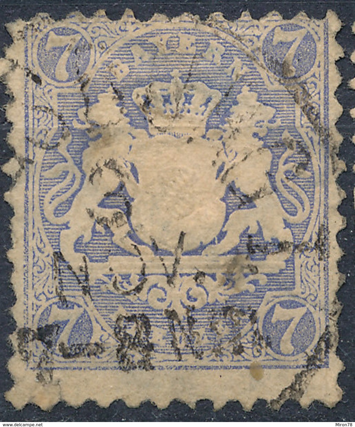 Stamp Bavaria 1870-72 7kr Used Lot#21 - Used
