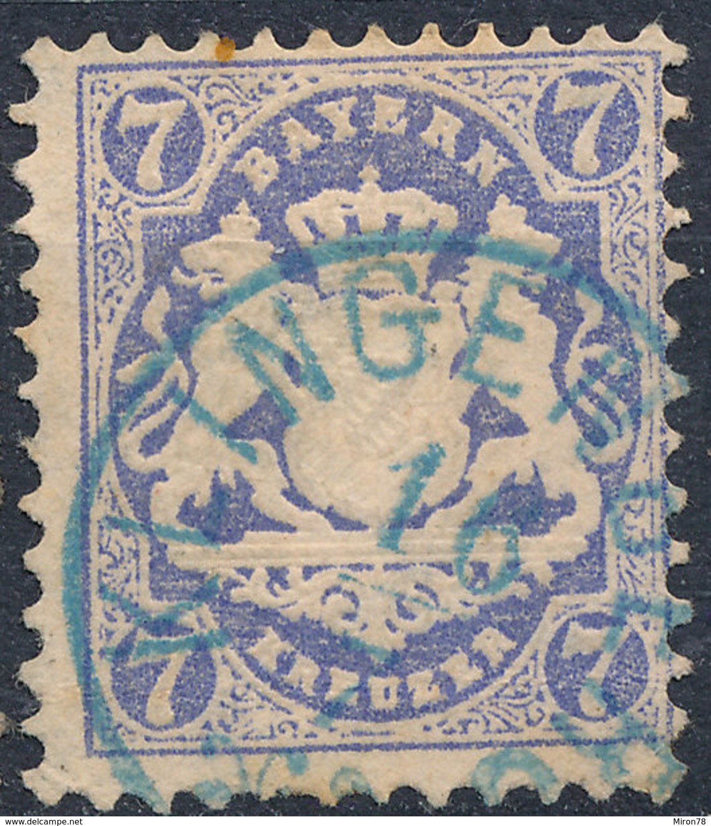 Stamp Bavaria 1870-72 7kr Used Lot#23 - Sonstige & Ohne Zuordnung