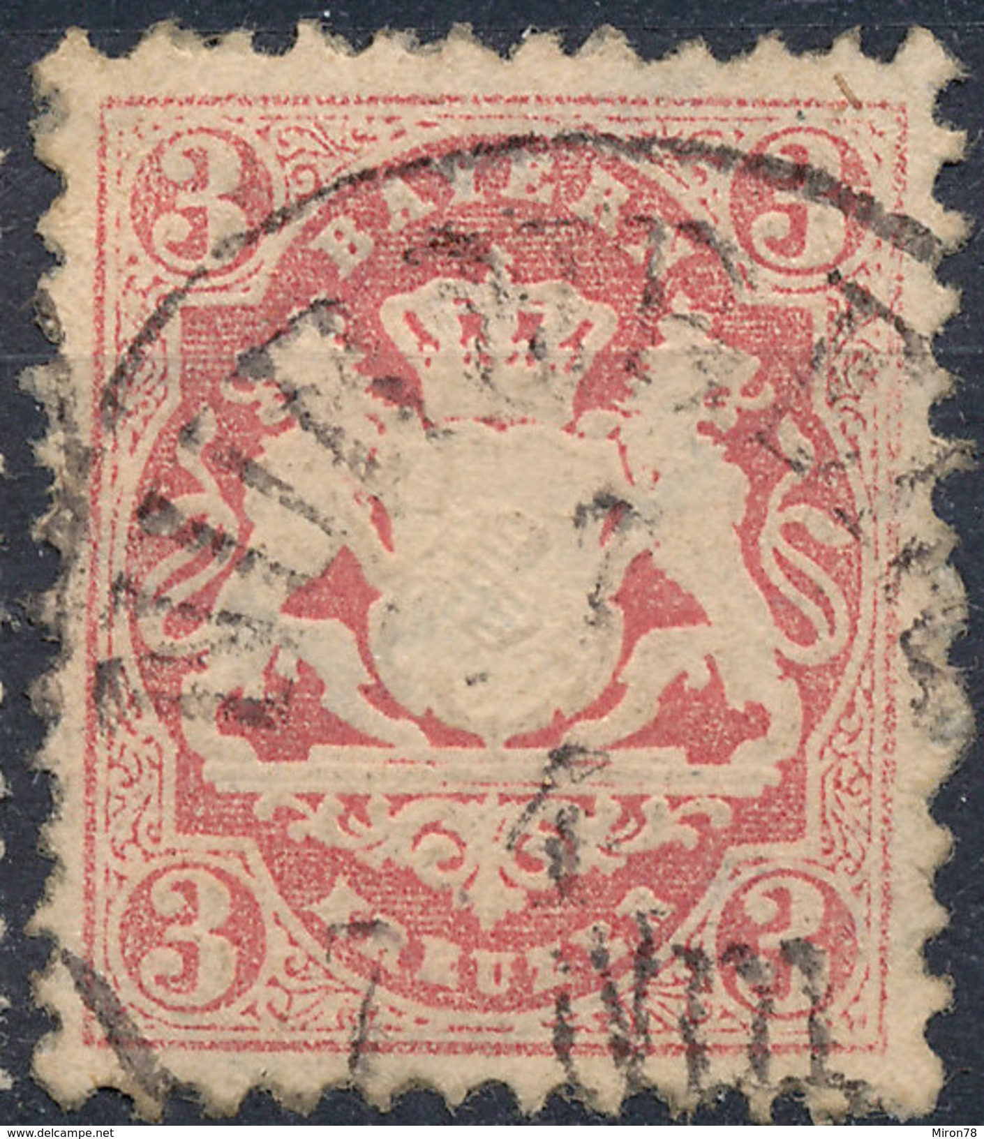 Stamp Bavaria 1870-72 3kr Used Lot#38 - Used