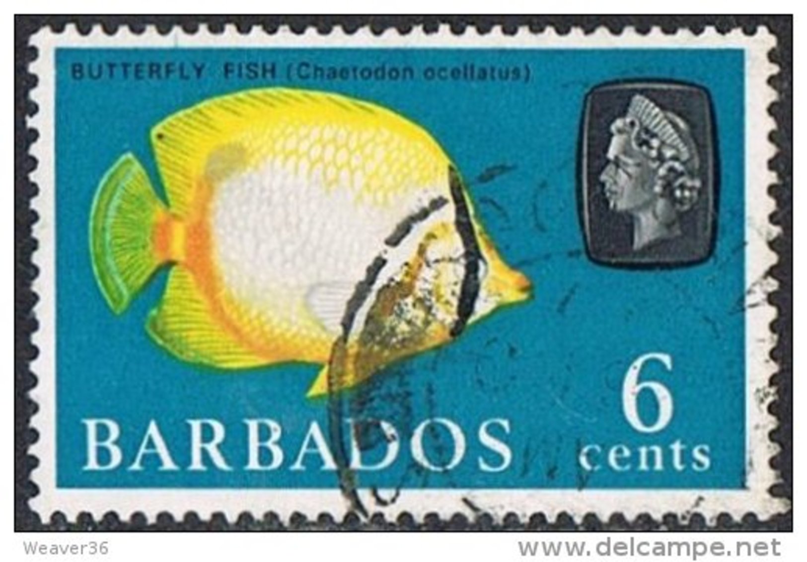 Barbados SG327 1965 Definitive 6c Good/fine Used - Barbados (...-1966)