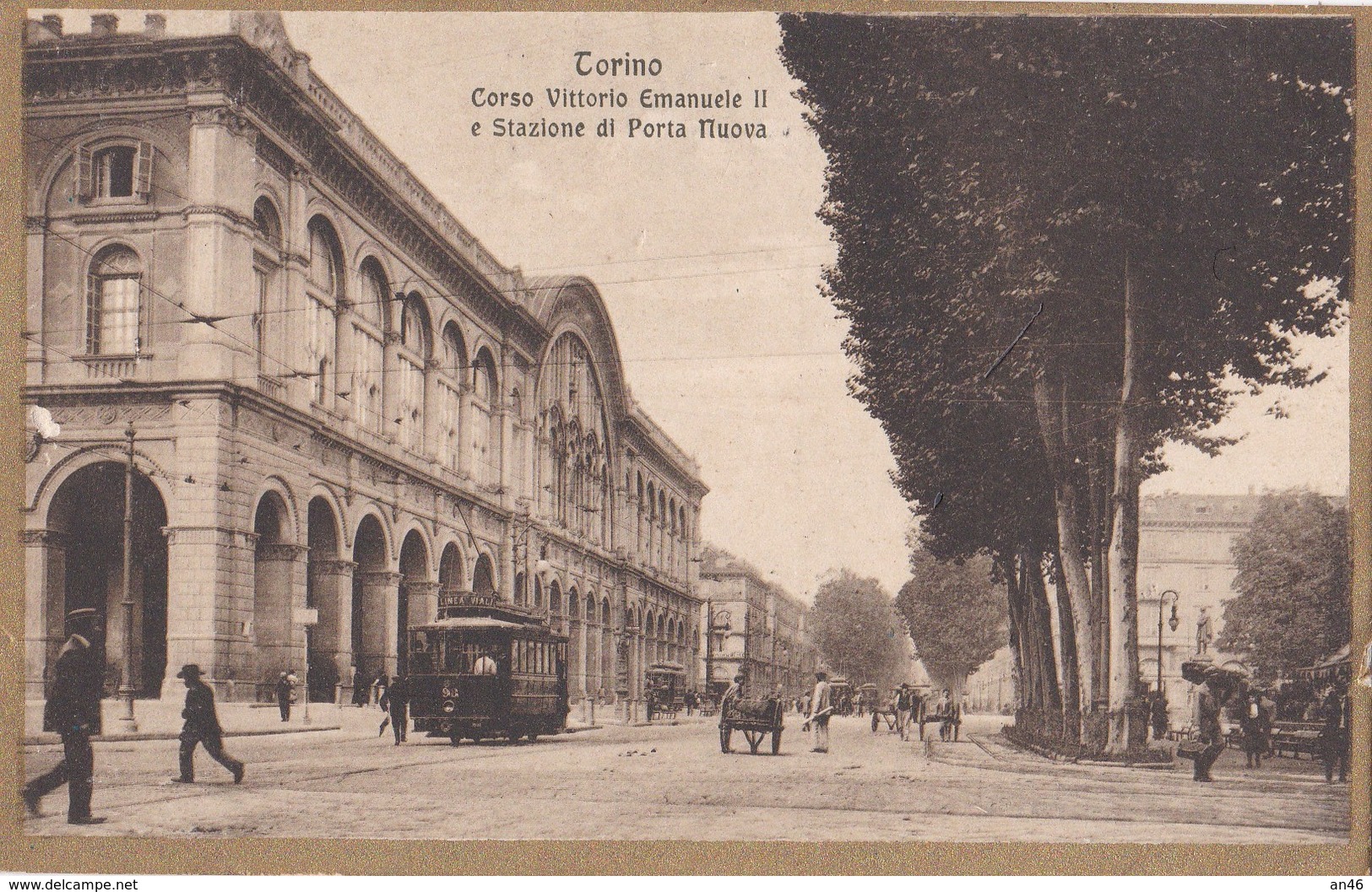 TORINO - CORSO VITTORIO EMANUELE E STAZIONE PORTA NUOVA     AUTENTICA 100% - Stazione Porta Nuova