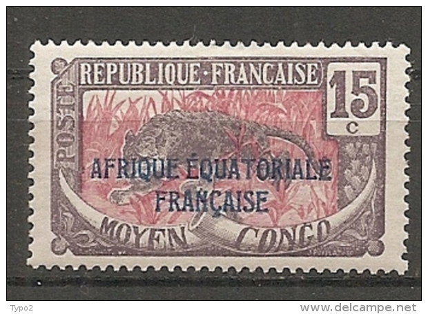 CONGO -  Yv. N° 77   *  15c  Panthère  Cote 0,9 Euros BE 2 Scans - Nuevos