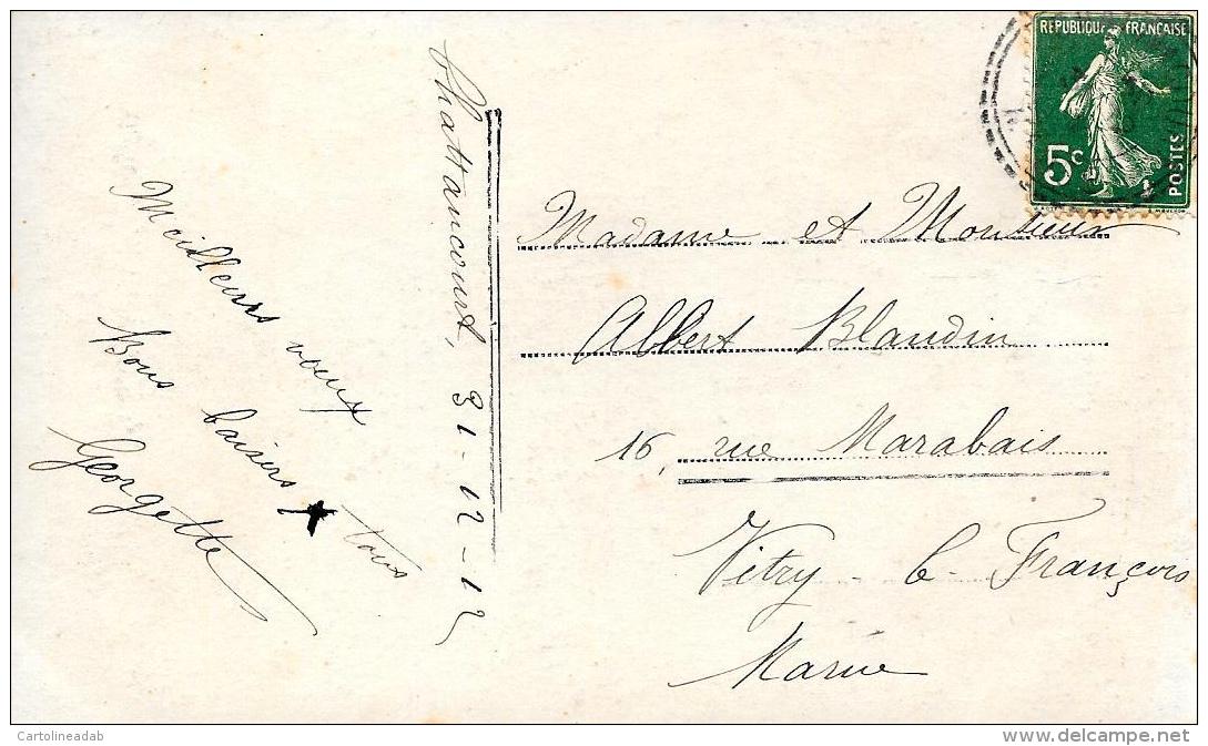 [DC11167] CPA - COPPIA ELEGANTE - Viaggiata 1912 - Old Postcard - Coppie