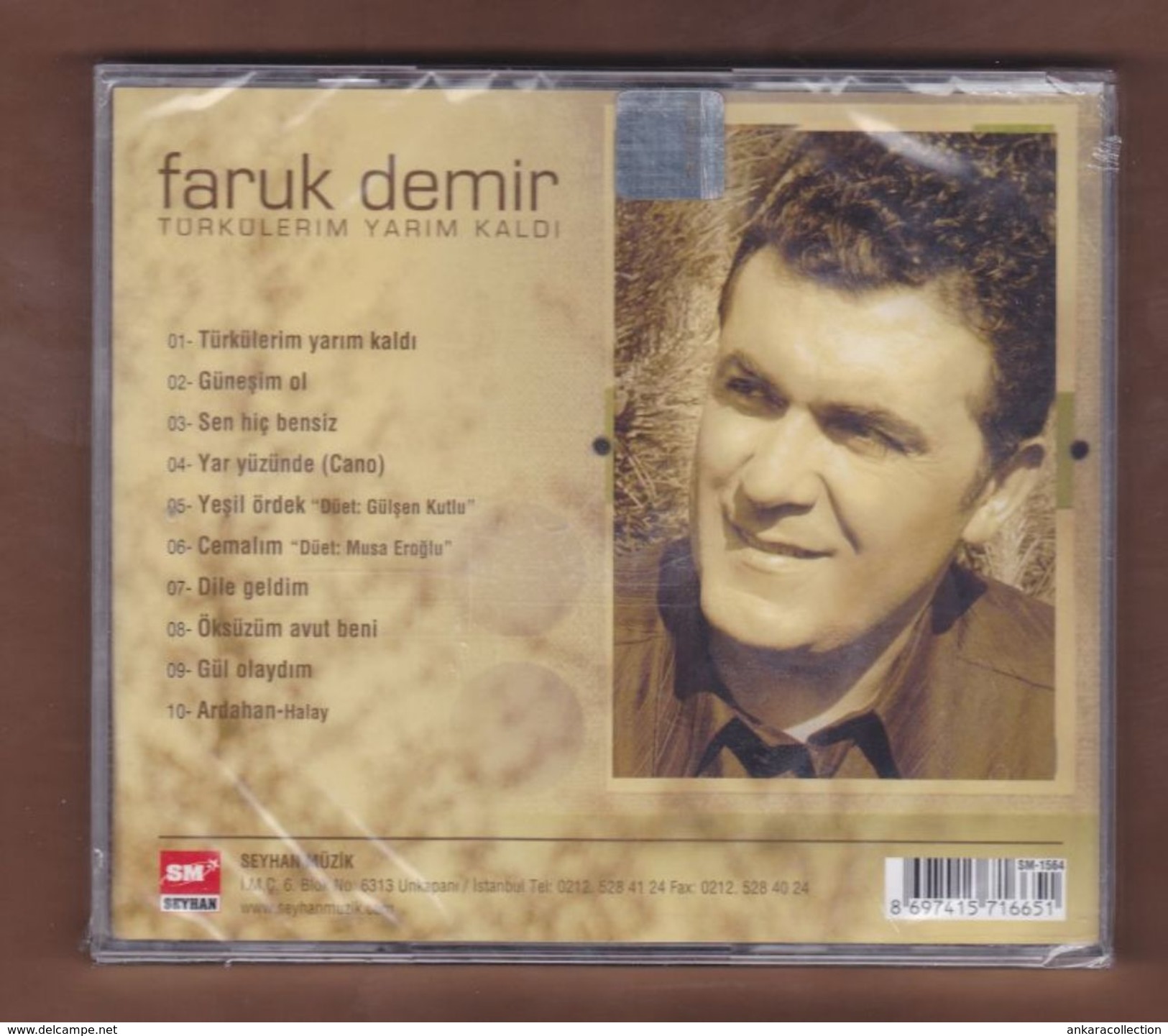 AC -  Faruk Demir Türkülerim Yarım Kaldı BRAND NEW TURKISH MUSIC CD - World Music