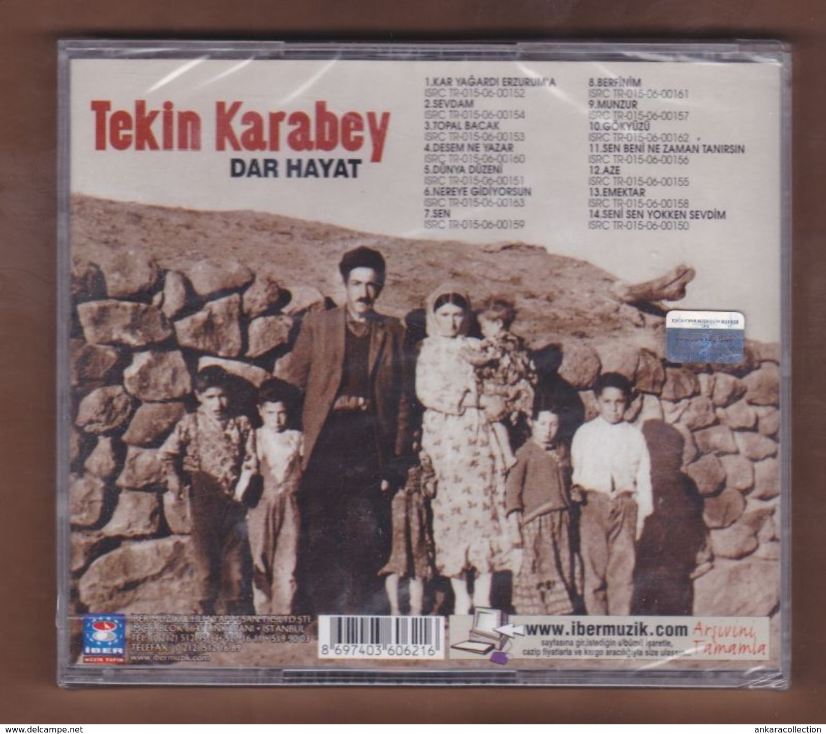 AC -  Tekin Karabey Dar Hayat BRAND NEW TURKISH MUSIC CD - World Music