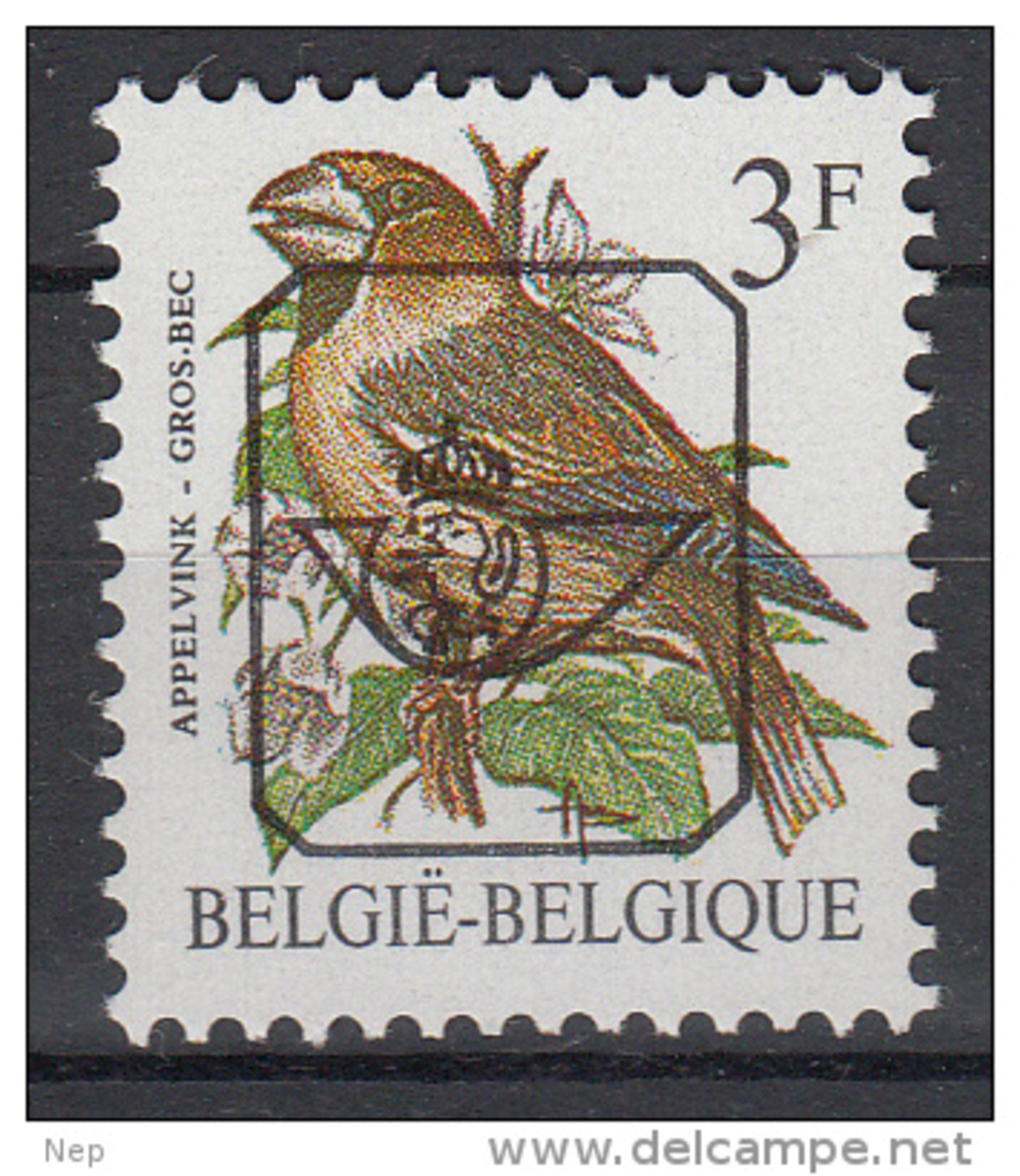 BELGIË - OBP - PREO - Nr 820 P7a - MNH** - Tipo 1986-96 (Uccelli)