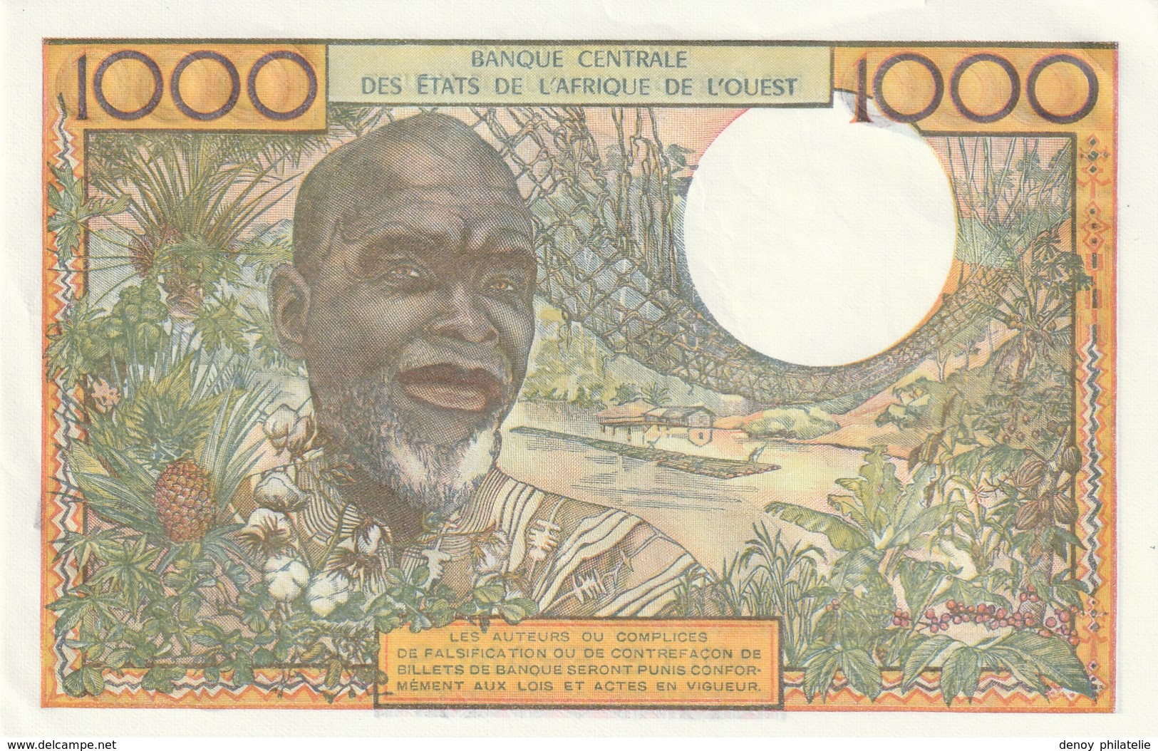 Billet De 1000 Francs De La Banque Centrale Des Etats De L'afrique De L'ouest Neuf Lettre K - Autres - Afrique