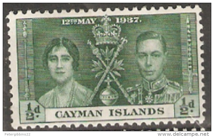 Cayman Islands  1937 SG  112 1/2p Coronation   Unmounted Mint - Cayman (Isole)