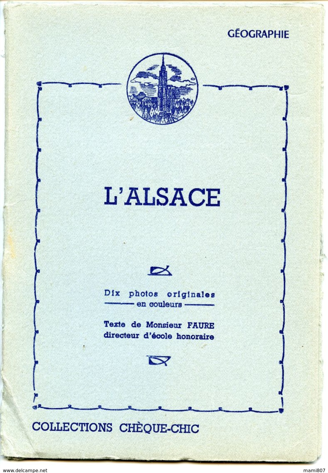 L'ALSACE - Pochette De 10 Photos Originales En Couleurs Avec Texte (20 X 14) - Albumes & Colecciones