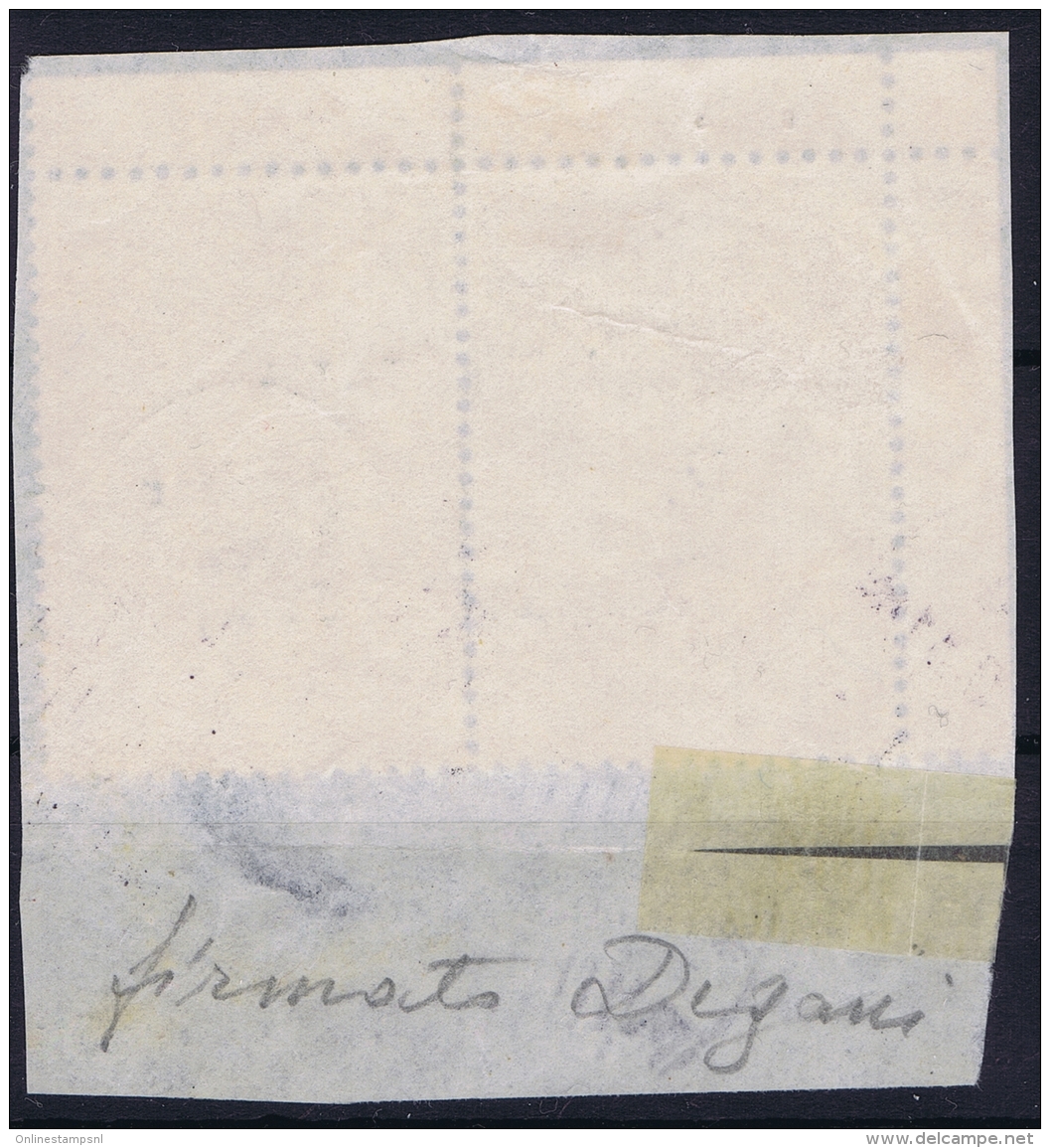 Italy: CEFALONIA E ITACA Sa 31 Used On Fragment Signed/ Signé/signiert/ Approvato - Cefalonia & Itaca