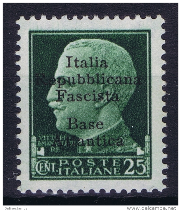 Italy: CLN EMISSIONI LOCALI Base Atlantica 1943 Sa 9 Postfrisch/neuf Sans Charniere /MNH/** - Ortsausgaben/Autonome A.