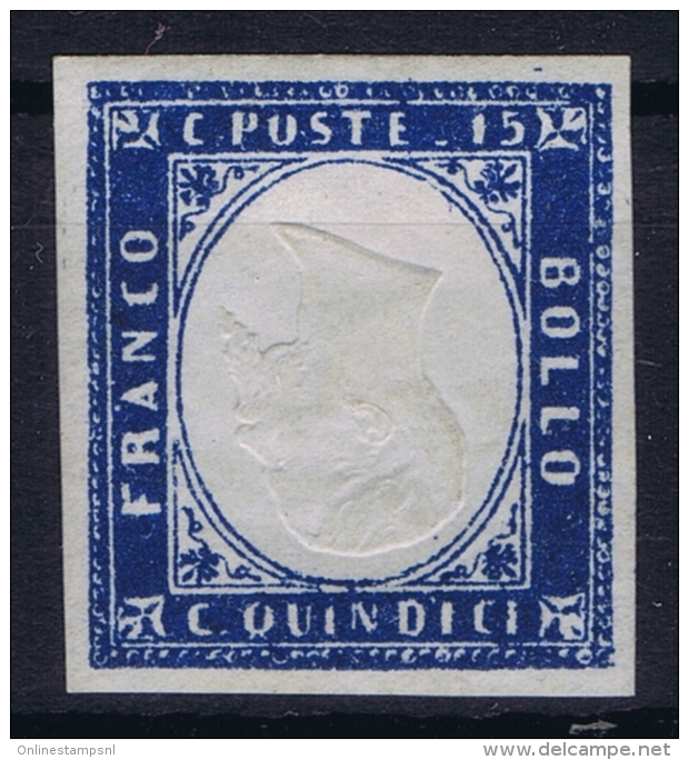 Italy: Regno Sa 11 I  Mi 14 I Effigie Capovolta, Kopfstehend Mittelstück MH/* Flz/ Charniere  Possible Reprint - Mint/hinged