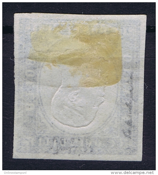 Italy: Regno Sa 11 I  Mi 14 I Effigie Capovolta, Kopfstehend Mittelstück MH/* Flz/ Charniere Possible ReprintSigned/ Sig - Mint/hinged