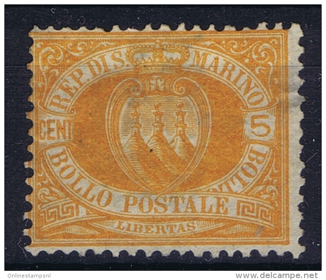 San Marino Mi Nr 6 Not Used (*) SG   Has A Small Thin. - Unused Stamps