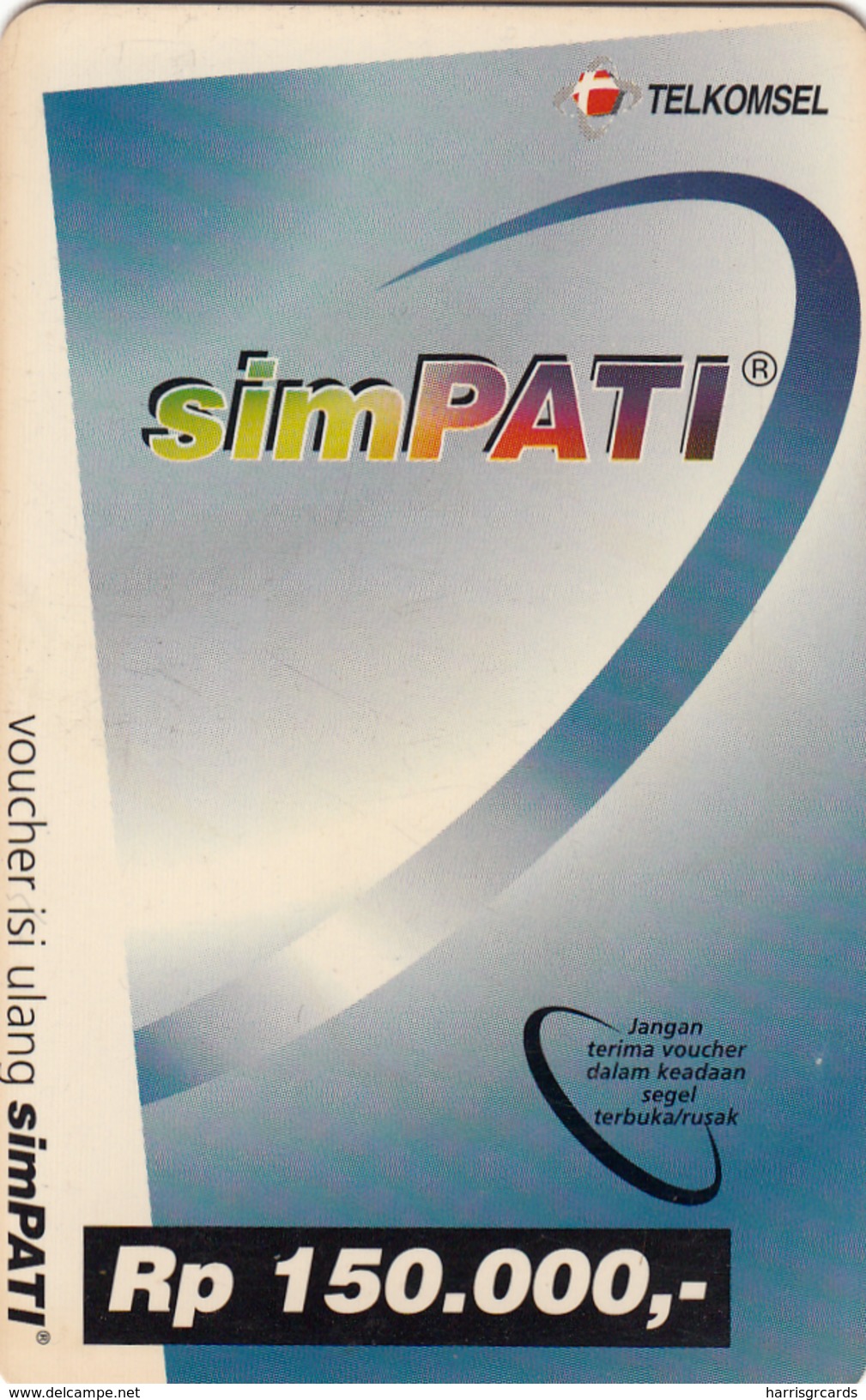 INDONESIA - Simpati, Indosat Prepaid Card 150,000 Rp, Used - Indonesia