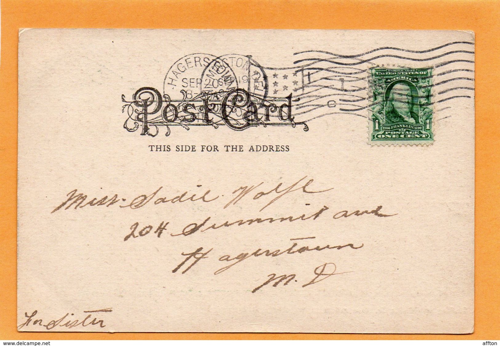 Wilmington DE 1905 Postcard - Wilmington