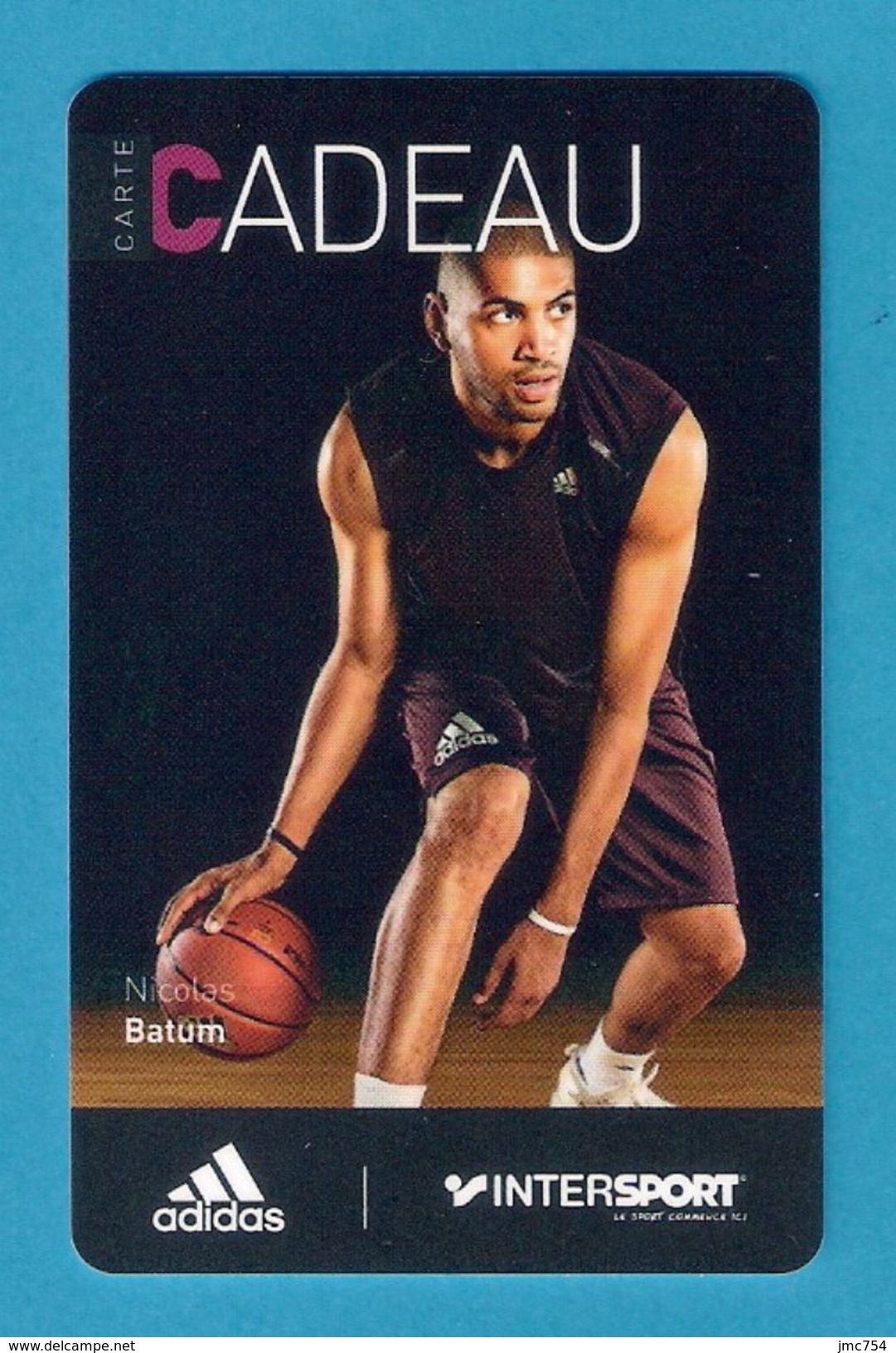 Carte Cadeau  INTERSPORT.   Basket.   Nicolas BATUM.    Gift Card.   Geschenkkaart.   Tarjeta Regalo. - Gift Cards