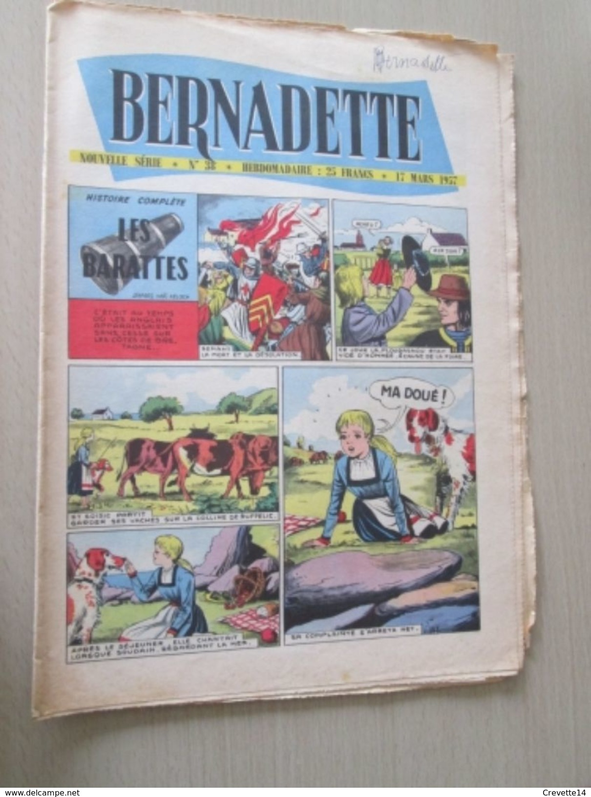 DIV0714 /  Fascicule De La Revue BERNADETTE N° 38 De 1957 / En Couverture : LES BARATTES - Bernadette