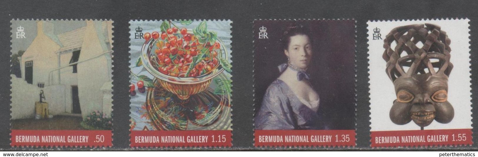 BERMUDA , 2017, MNH, NATIONAL GALLERY, ART, CHERRIES, 4v - Other & Unclassified