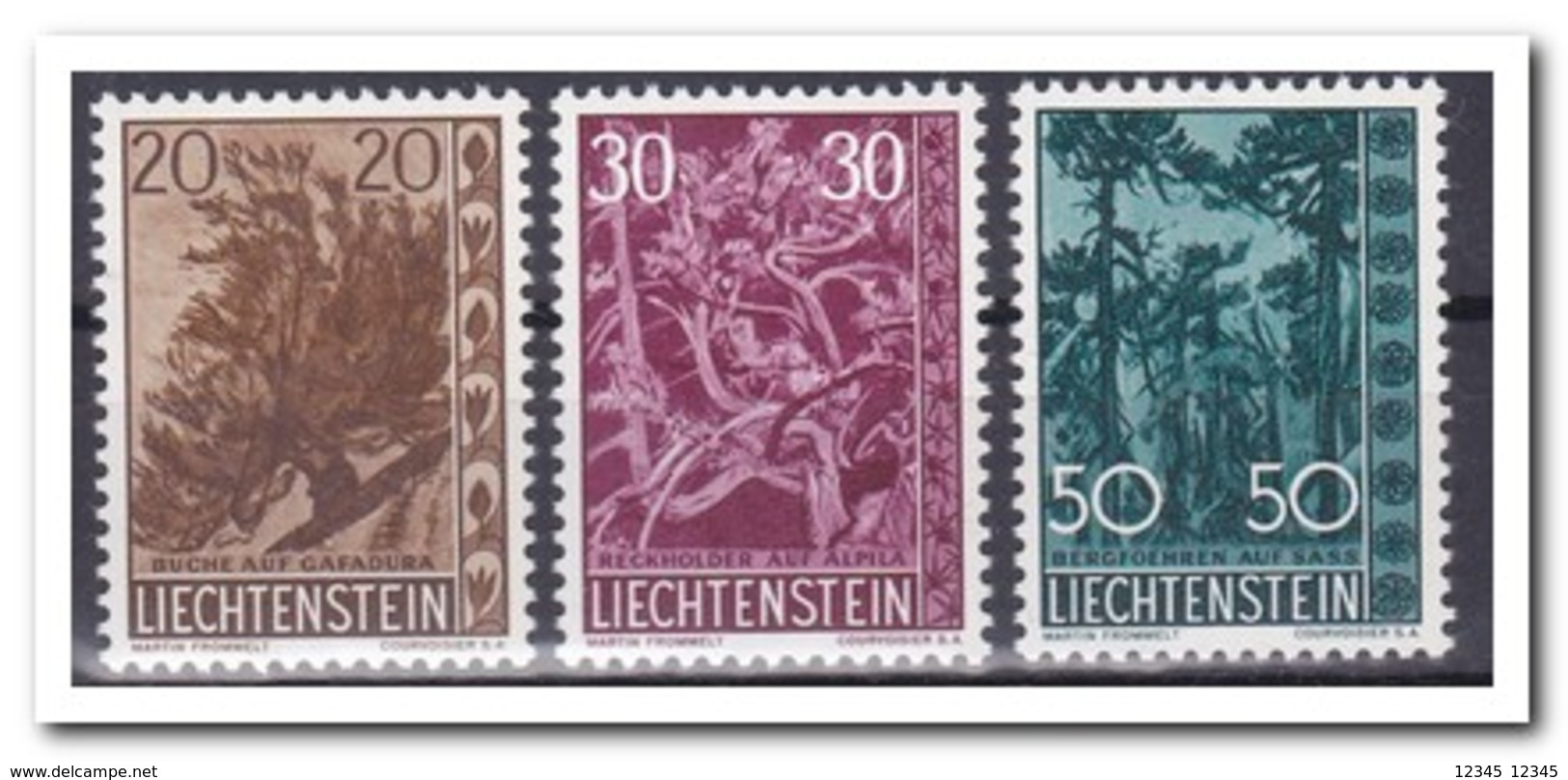 Liechtenstein 1960, Postfris MNH, Trees - Neufs