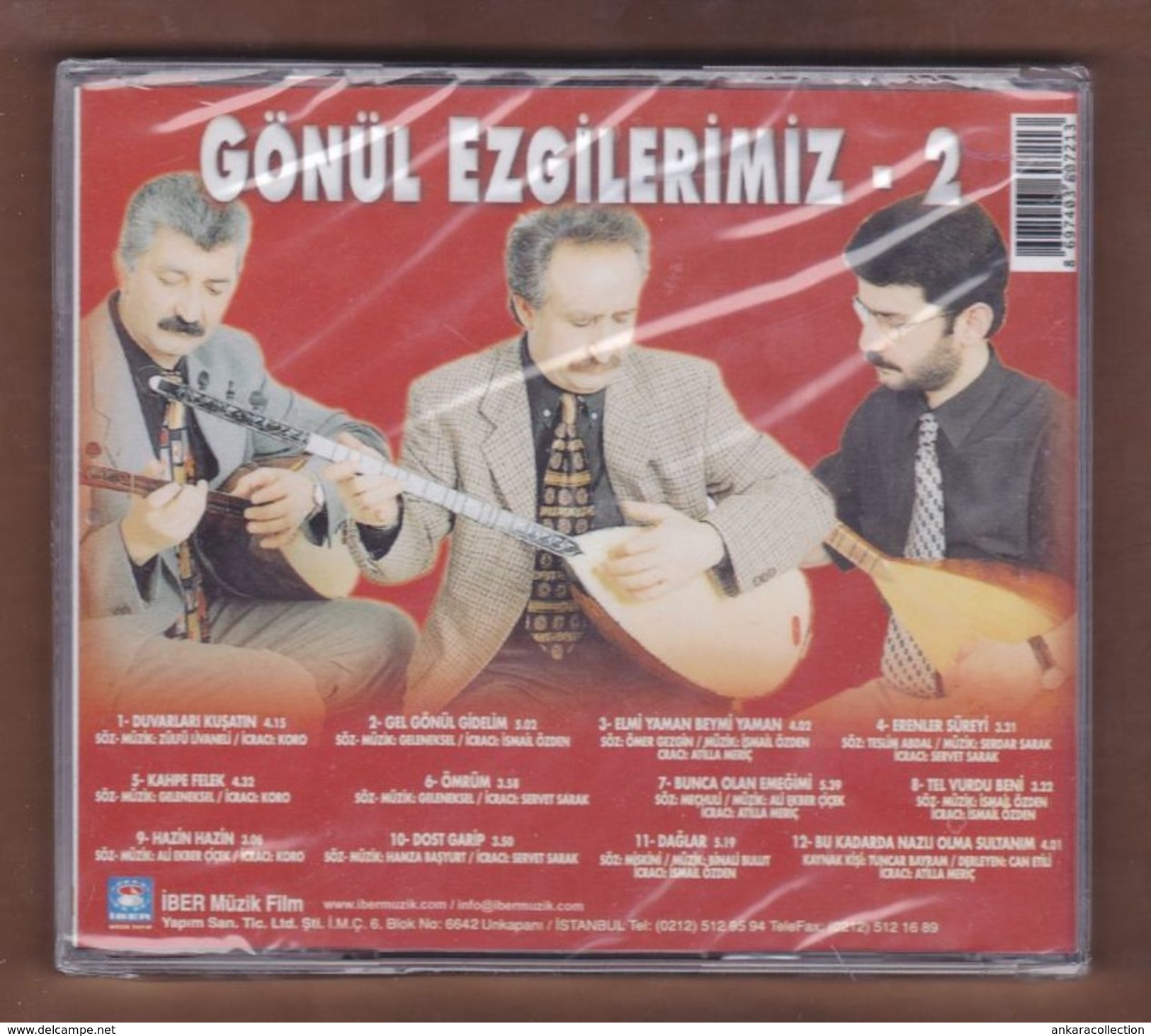 AC -  Servet Sarak Ismail özden Atilla Meriç Gönül Ezgilerimiz 2 BRAND NEW TURKISH MUSIC CD - Musiques Du Monde