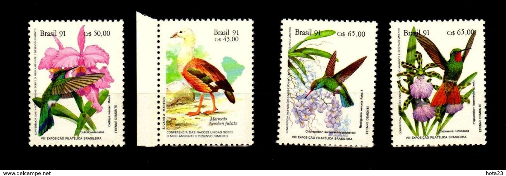 Brazil 1991 Birds AND FLOWERS MNH - Sonstige & Ohne Zuordnung