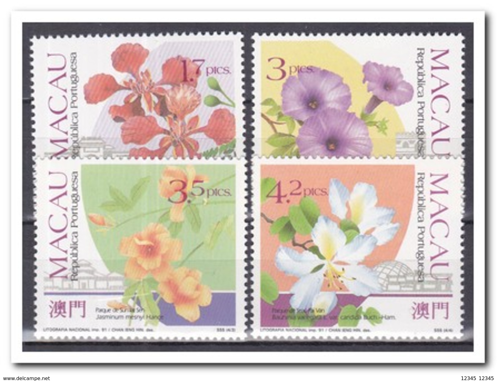 Macau 1991, Postfris MNH, Flowers - Andere & Zonder Classificatie