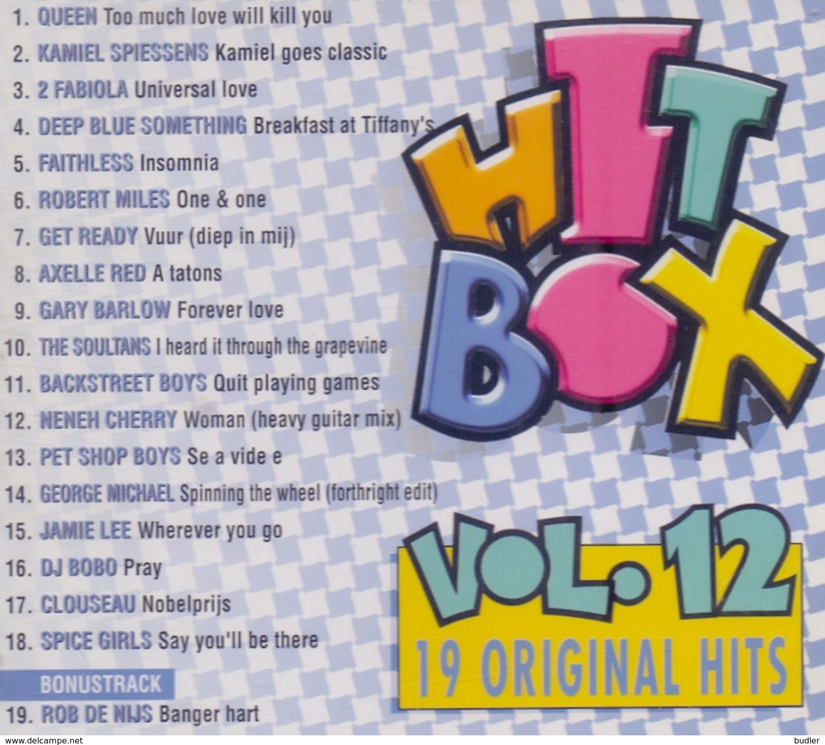 HIT BOX – Vol. 12 Met O.a. Queen, Kamiel Spiessens, Get Ready, Axelle Red,  Backstreet Boys, George Michael, Clouseau,.. - Sonstige & Ohne Zuordnung