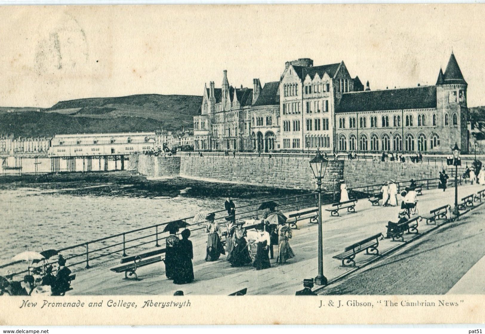 UNITED KINGDOM / ROYAUME - UNI - Aberystwyth : New Promenade And College - Cardiganshire