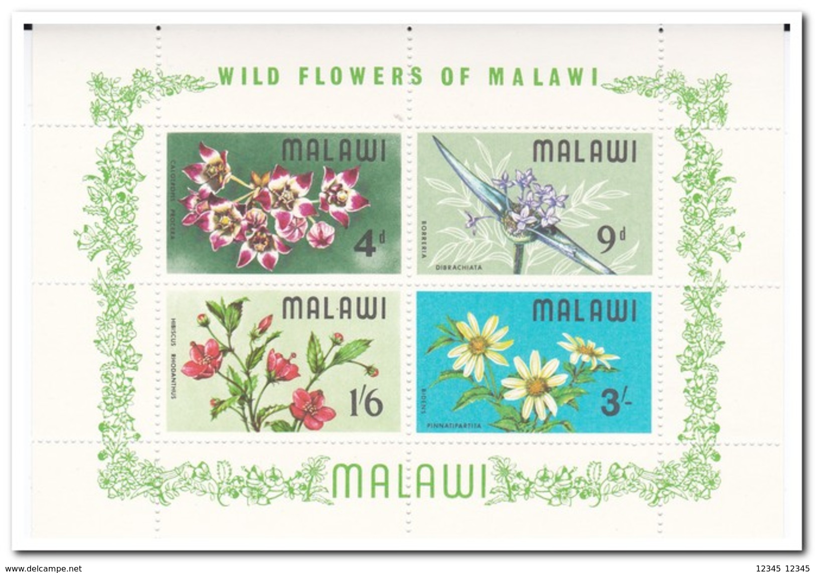 Malawi 1968, Postfris MNH, Flowers - Malawi (1964-...)