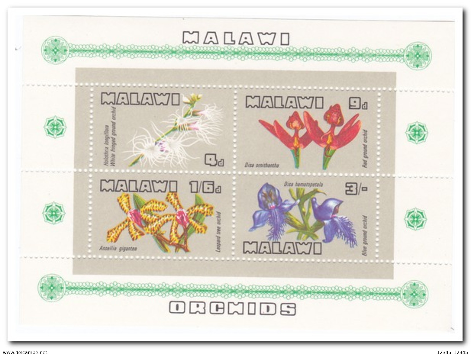 Malawi 1969, Postfris MNH, Flowers, Orchids - Malawi (1964-...)