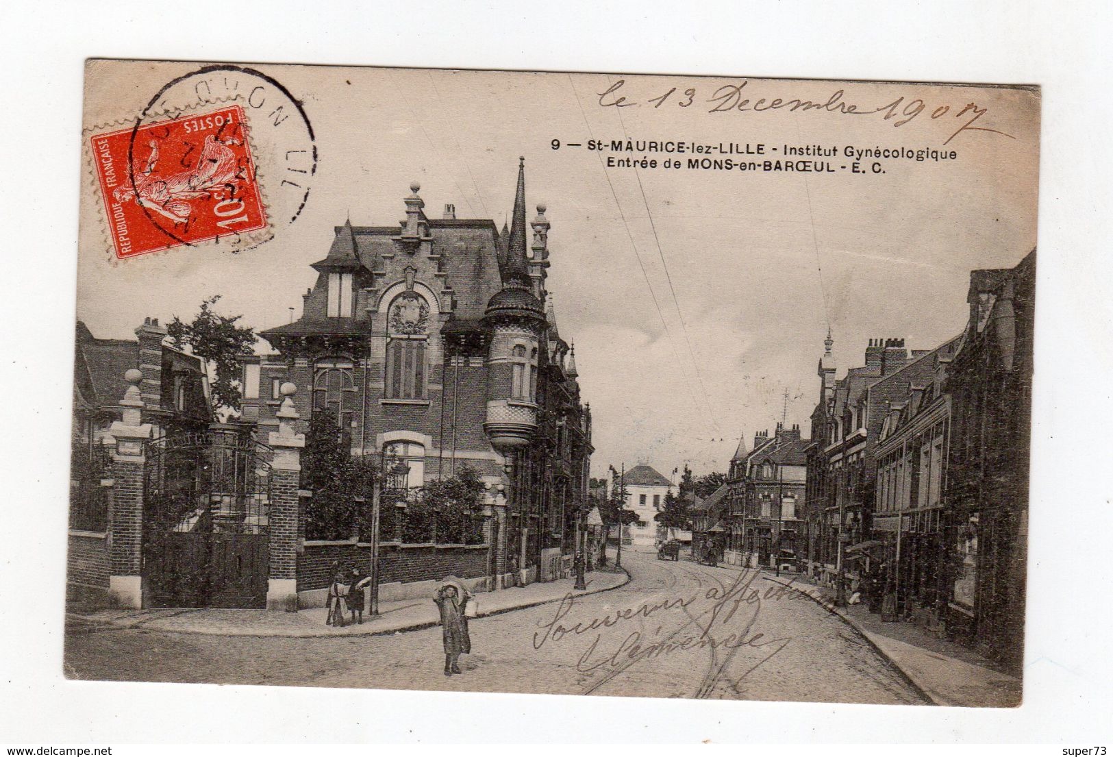 St Maurice Lez Lille - Institut Gynécologique - Entrée De Mons En Baroeul - 59 - - Autres & Non Classés