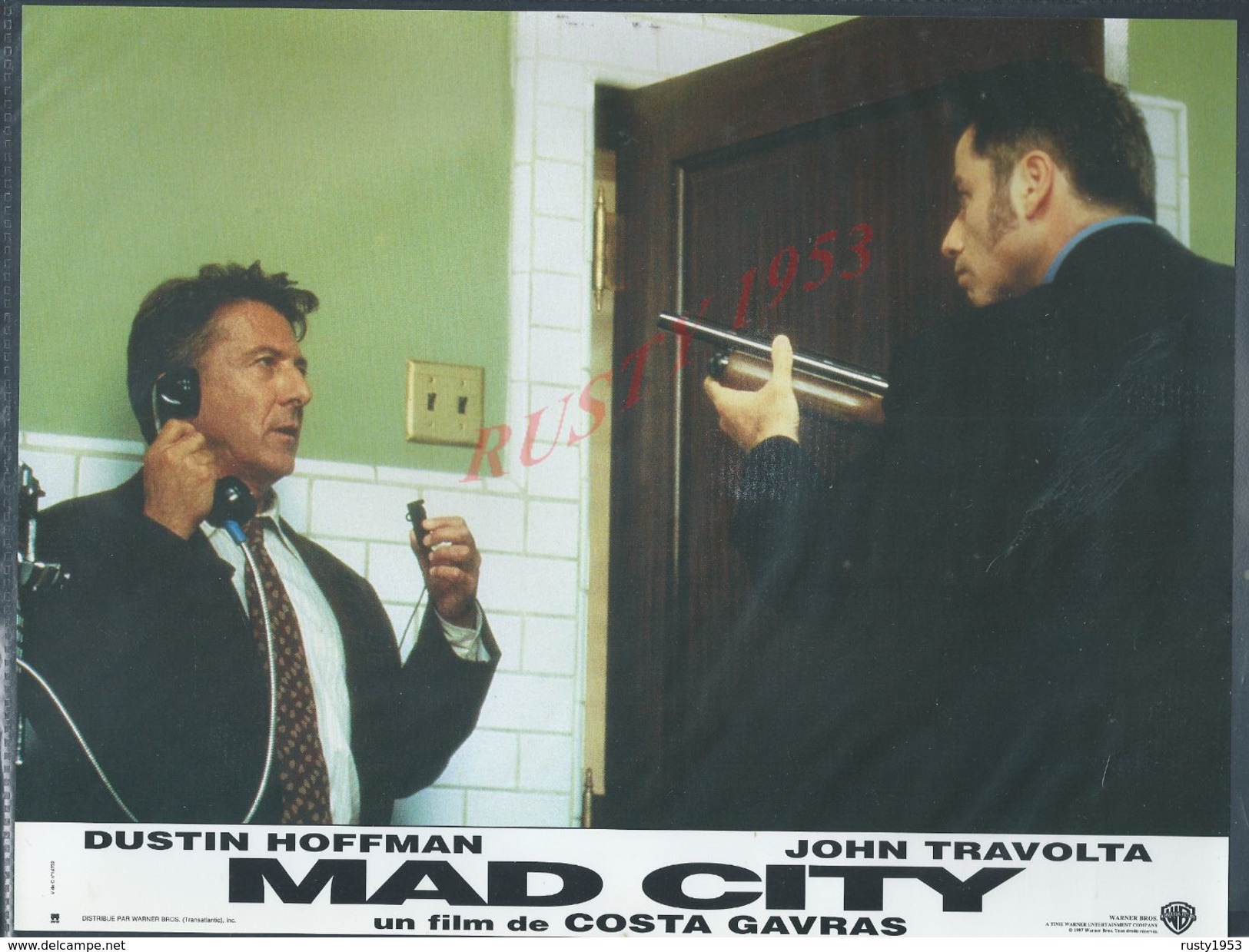 ORIGINALE AFFICHE 27X21 DE CINEMA MAD CITY AFFICHE SCANNER DANS SA POCHETTE POUR NE PAS PLIER : - Posters