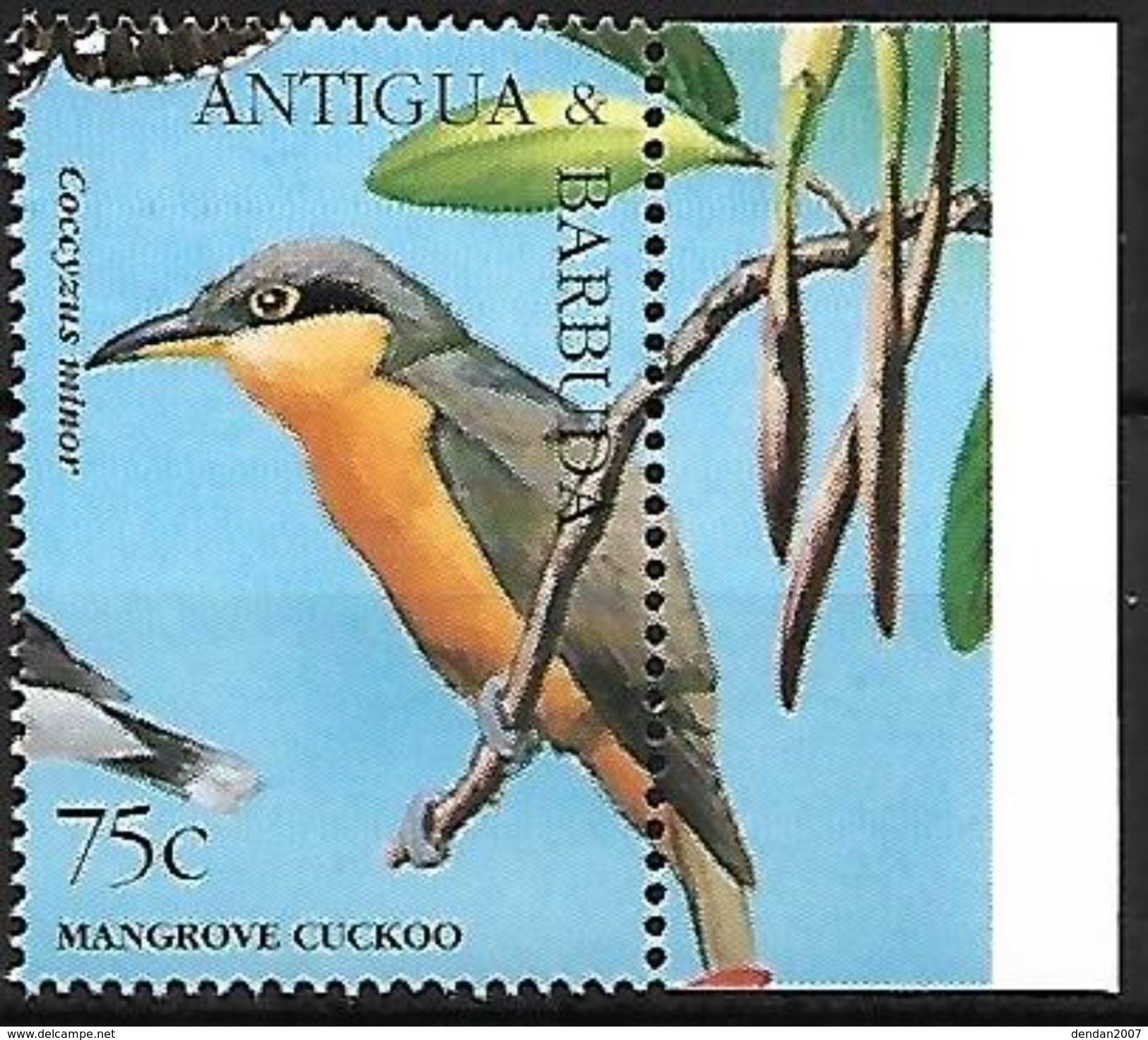 Antigua & Barbuda - 1995 - MNH - Mangove Cuckoo (Coccyzus Minor) - Koekoeken En Toerako's