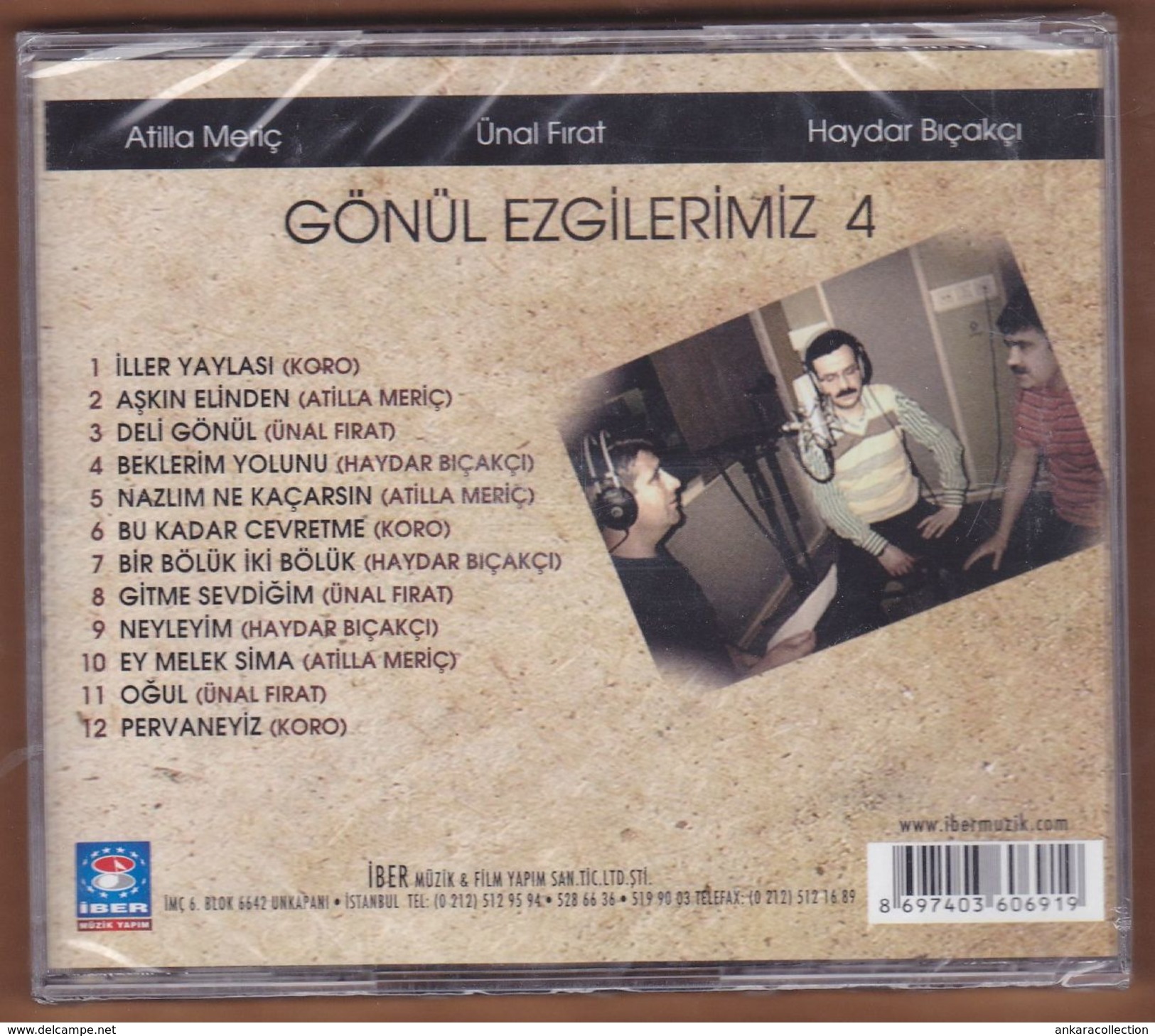 AC -  Atilla Meriç ünal Fırat Haydar Bıçakçı Gönül Ezgilerimiz 4 BRAND NEW TURKISH MUSIC CD - World Music