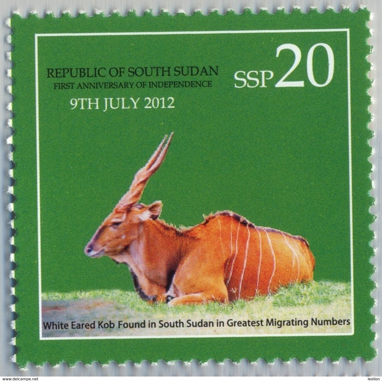 SOUTH SUDAN 2nd Issue = Süd-Sudan 20 SSP Wildlife SOUDAN Soedan - Sud-Soudan