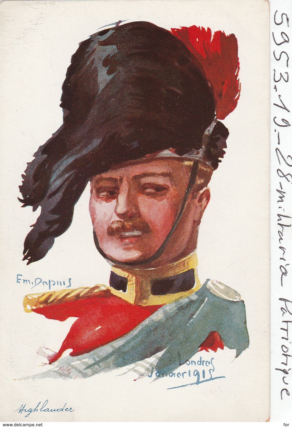 Illustrateur : E. DUPUIS : Highlander ( Militaire - Militaria ) - Dupuis, Emile