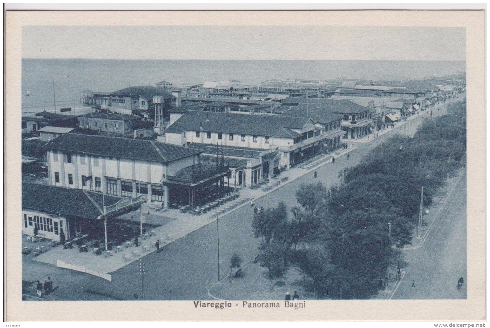AK - VIAREGGIO - Panorama Bagni 1924 - Viareggio