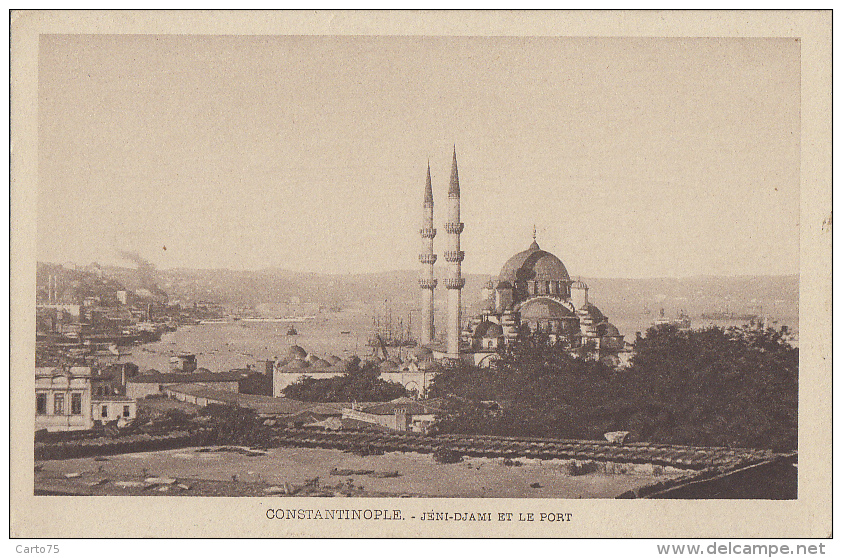 Turquie - Constantinople - Mosquée Jéni-Djami Et Le Port - Turquie