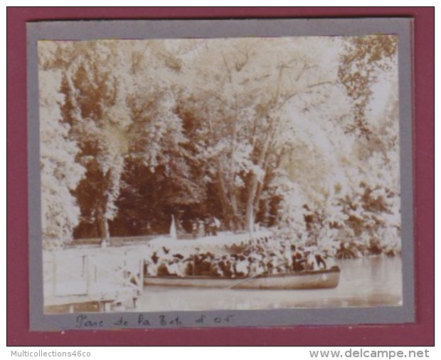 171117 - PHOTO ANCIENNE 1900 - 69 LYON - Parc De La Tête D'or - Visiteur Barque Lac - Lyon 6