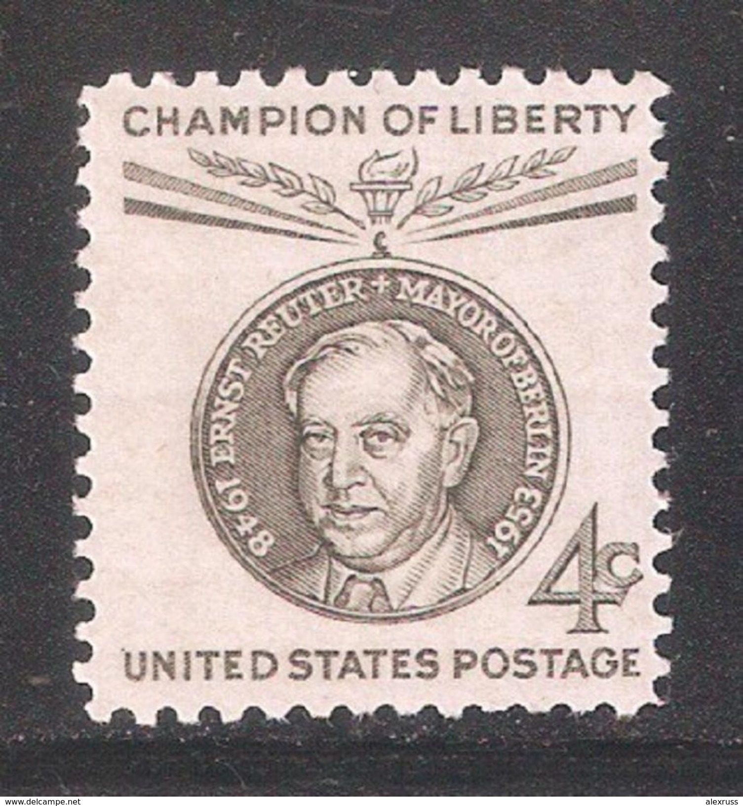 US 1959, Ernst Reuter, Scott # 1136, VF MLH*OG (SL-1) - Unused Stamps