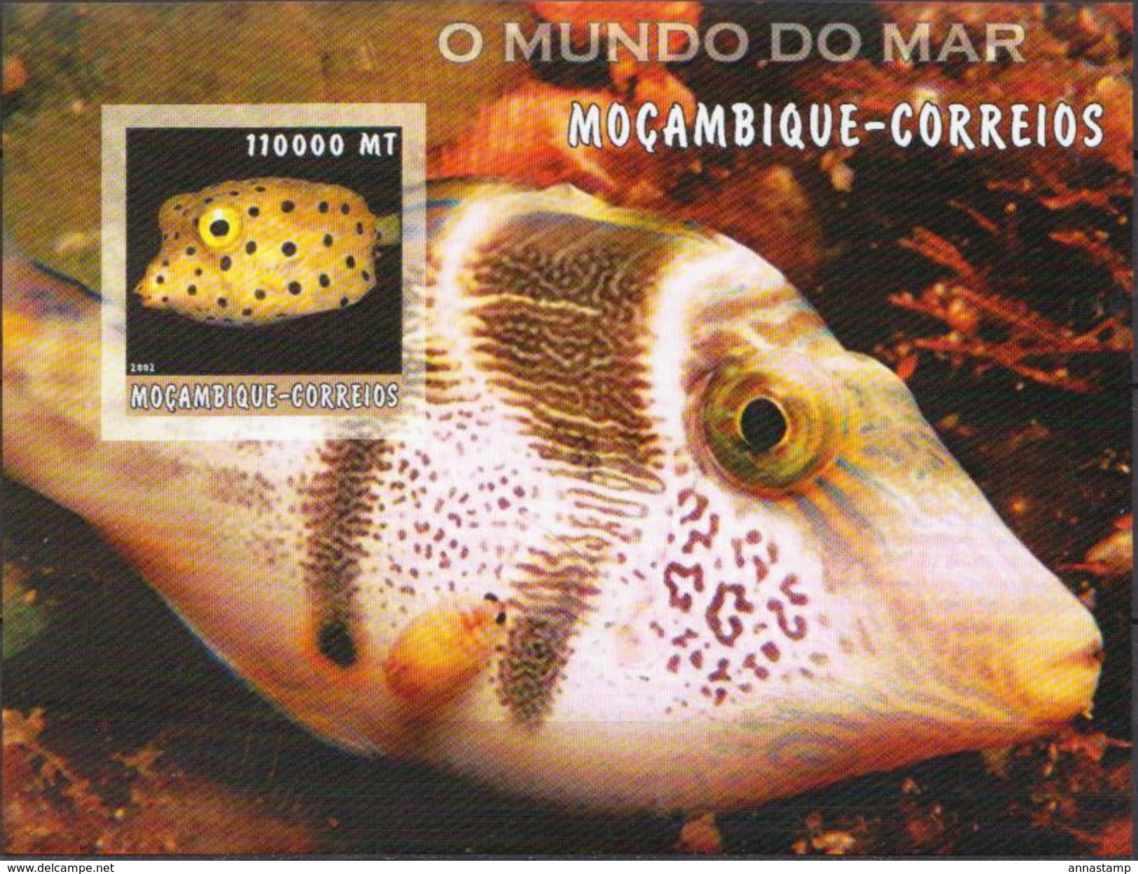 Mozambique MNH Imperforated Sea Life Sheetlet And SS - Marine Life