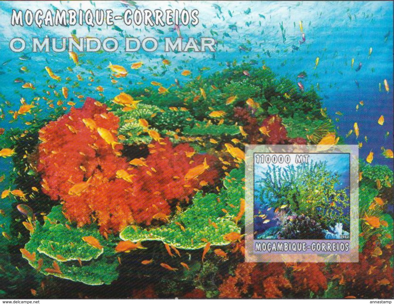 Mozambique MNH Imperforated Sea Life Sheetlet And SS - Marine Life