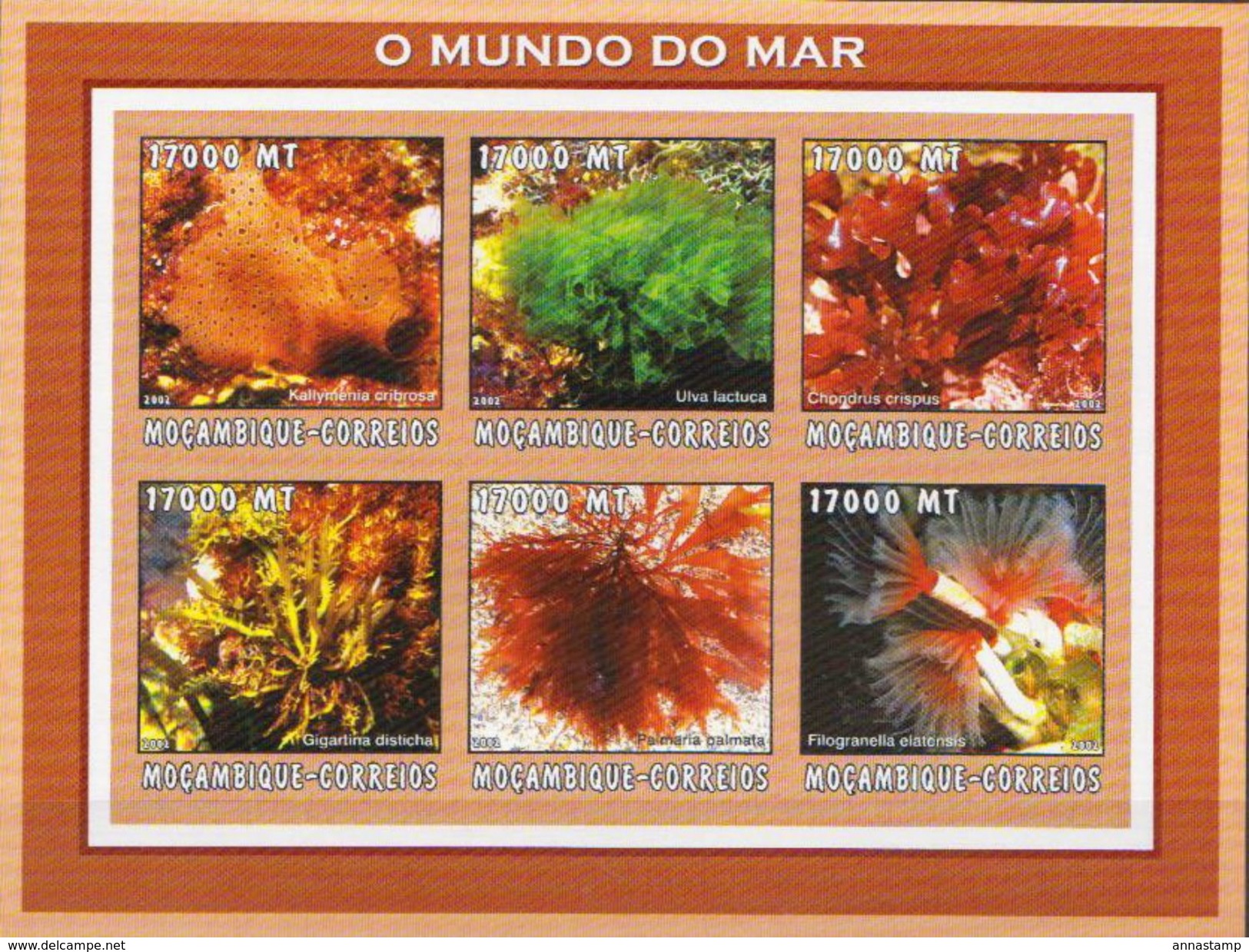 Mozambique MNH Imperforated Sea Life Sheetlet And SS - Marine Life