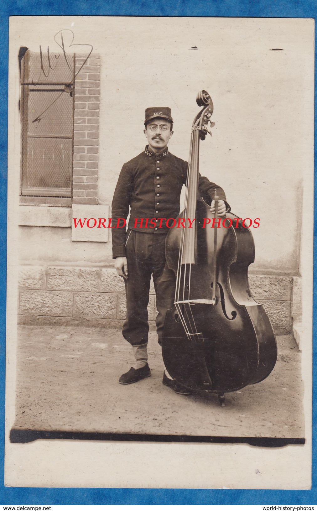 CPA Photo - TOUL - Portrait D'un Militaire Du 146e Régiment , Musicien Violoncelliste / Violoncelle - 1910 - Autres & Non Classés