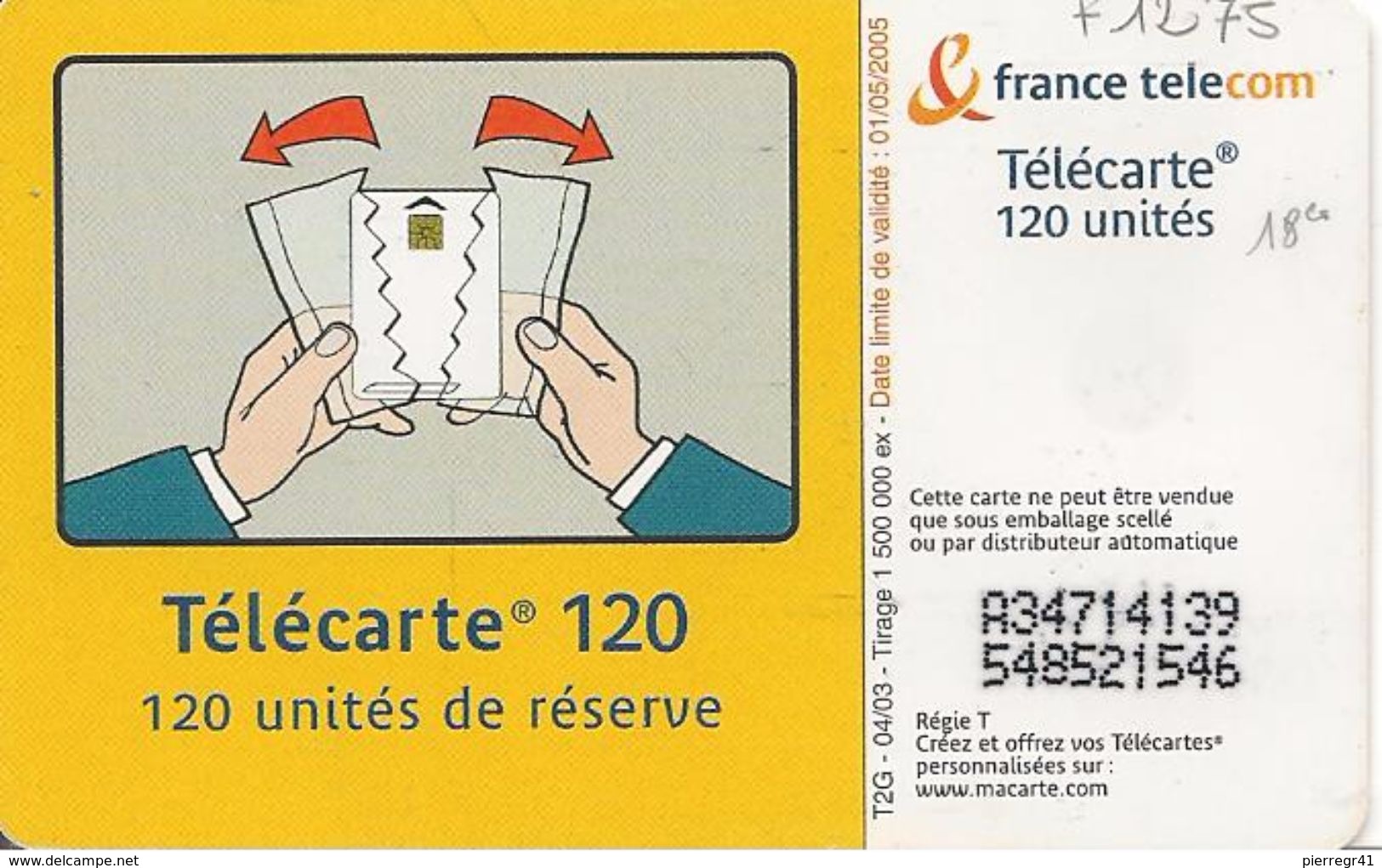 TC^-PUBLIC-F1275-120U-SO3-04/03-URGENCE 2-UTILISE-TBE - 2003