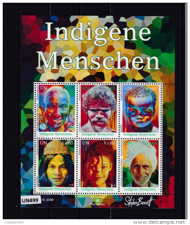 ONU VIENNA 2009:  Foglietto BF35 MNH/** "Popoli Indigeni. 1^ Serie". - Blocchi & Foglietti