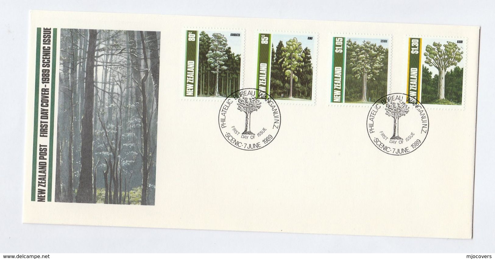 1989 Wanganui NEW ZEALAND FDC Stamps TREES Tree  Cover - FDC